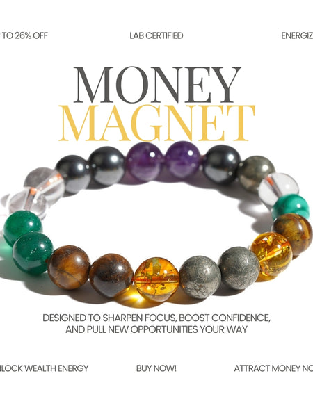 the zen crystals money magnet bracelet