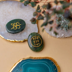 Green Jade Zibu Coin to Attract Money & Luck - The Zen Crystals