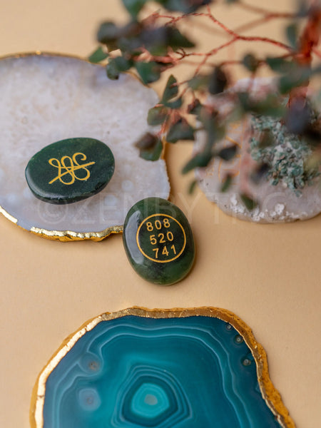 Green Jade Zibu Coin to Attract Money & Luck - The Zen Crystals