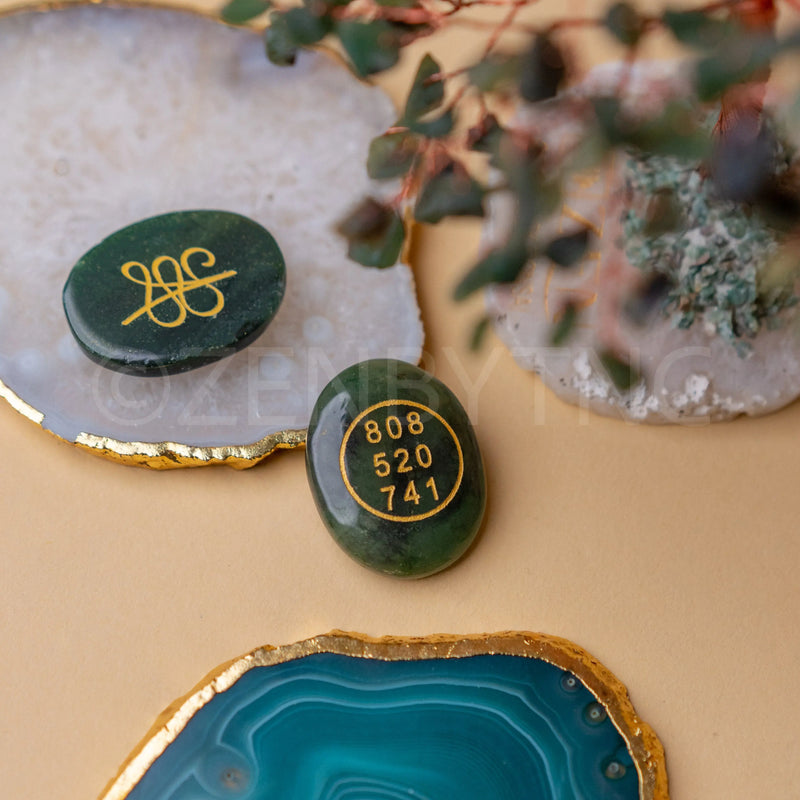 Green Jade Zibu Coin to Attract Money & Luck - The Zen Crystals