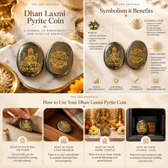 how to use the Dhan Laxmi Pyrite Coin by the zen crystals