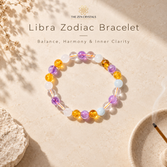 libra zodiac bracelet | the zen crystals