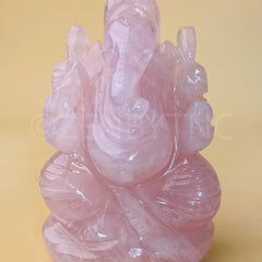 Lord Ganesha - Rose Quartz The Zen Crystals