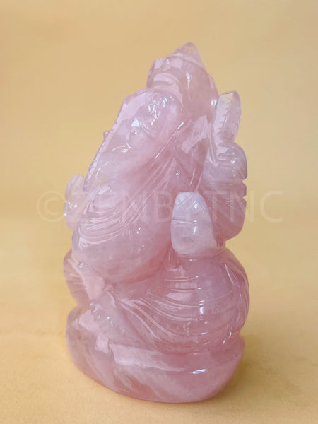 Lord Ganesha - Rose Quartz The Zen Crystals