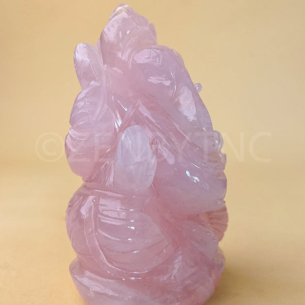 Lord Ganesha - Rose Quartz The Zen Crystals