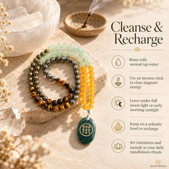 how to cleanse and recharge the Money Magnet Mala With Zibu Coin [90 Beads] | The Zen Crystals