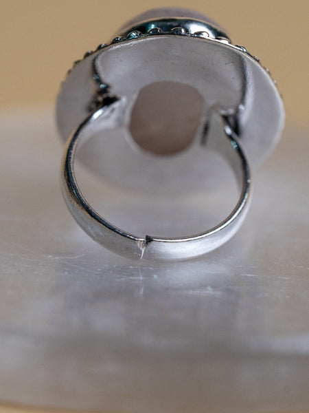 the zen crystals rose quartz ring for men and women