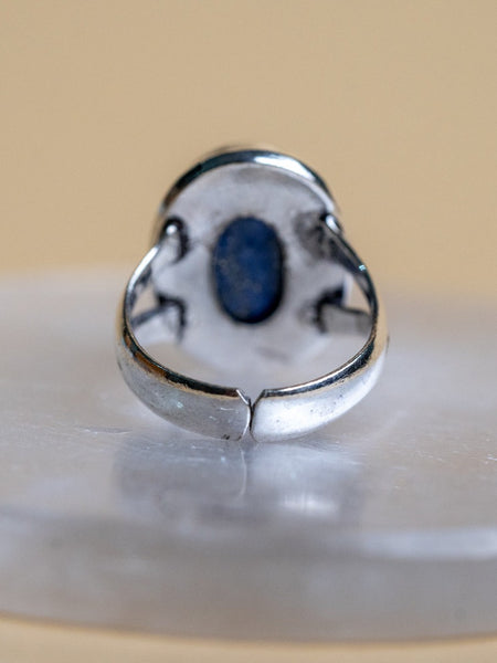 the zen crystals lapis lazuli ring for men and women