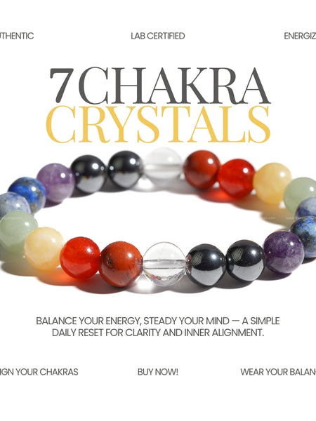 7 chakra bracelet | the zen crystals
