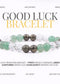 pyrite, green aventurine and clear quartz combination bracelet for good luck by The zen Crystals