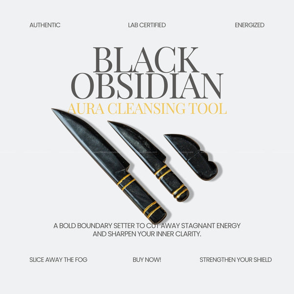 black obsidian knife collection | The Zen Crystals