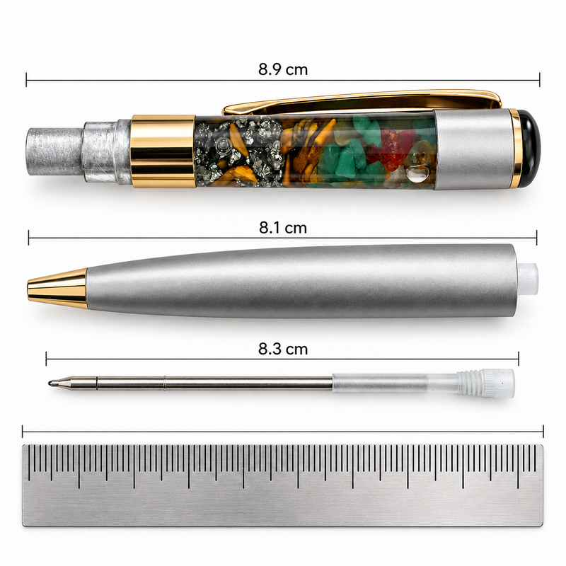 dimension of the money magnet pen by the zen crystals