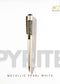 pyrite metallic pearl white ball point pen