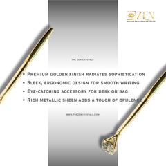 the zen crystals raw pyrite ball point pen features