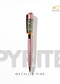 pyrite metallic pink ball point pen