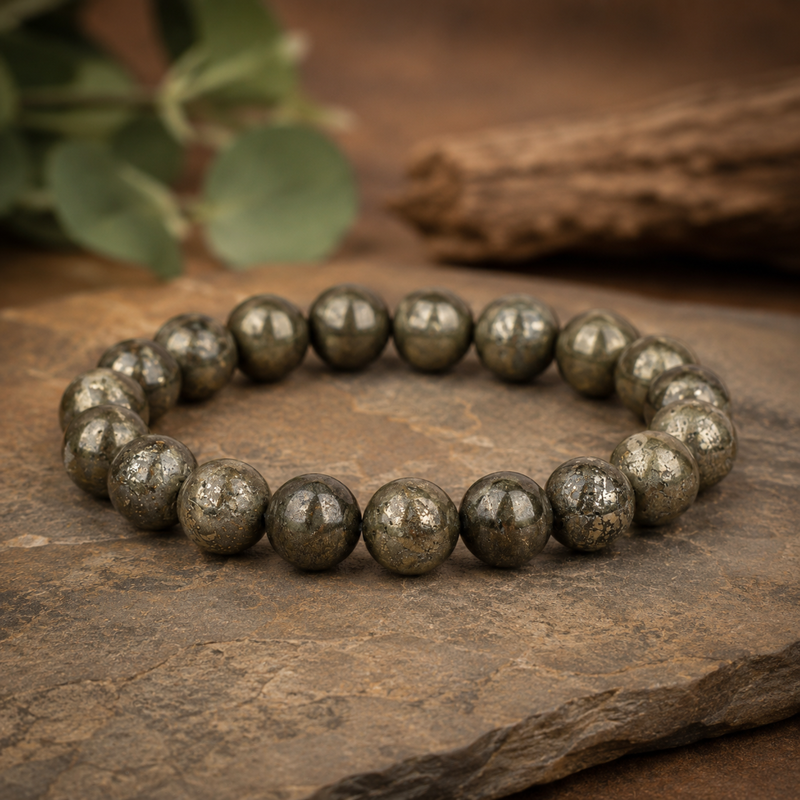 pyrite 10mm bracelet