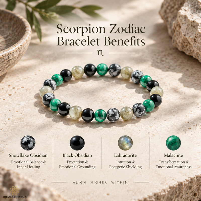 Scorpion Zodiac Bracelet (वृश्चिक राशि)