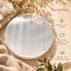 selenite plate benefits | the zen crysals