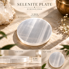 3 inch plain selenite plate