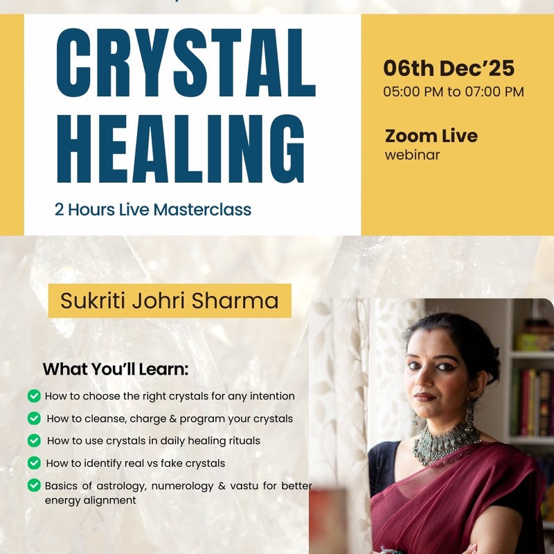The Zen Crystals 2 Hours Crystal Healing Masterclass [06th Dec'25 - Sat]