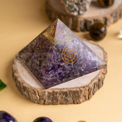 Zen Amethyst Orgonite Pyramid For Wisdom The Zen Crystals