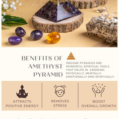 Zen Amethyst Orgonite Pyramid For Wisdom The Zen Crystals