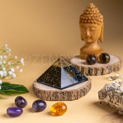 Zen Black Tourmaline Orgonite Pyramid For Protection The Zen Crystals