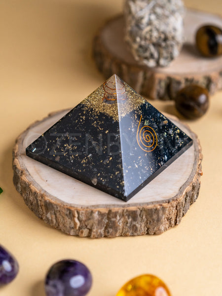 Zen Black Tourmaline Orgonite Pyramid For Protection The Zen Crystals