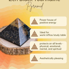 Zen Black Tourmaline Orgonite Pyramid For Protection The Zen Crystals