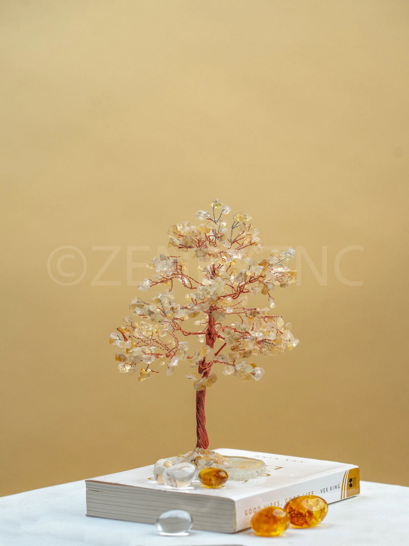 Zen Citrine Good Luck Crystal Tree - Success | 300 Crystals | The Zen Crystals The Zen Crystals