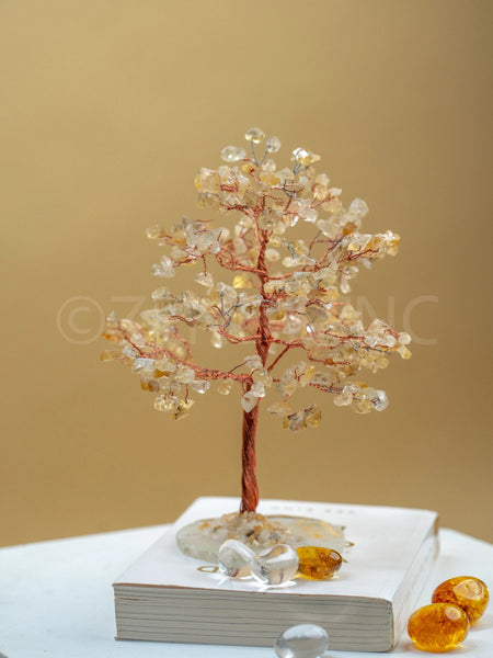 Zen Citrine Good Luck Crystal Tree - Success | 300 Crystals | The Zen Crystals The Zen Crystals