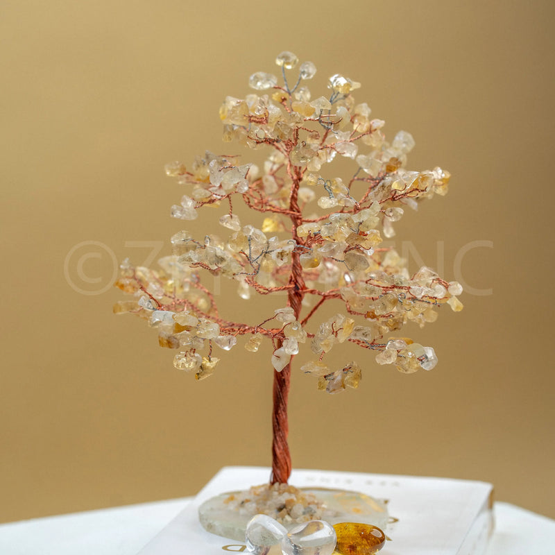 Zen Citrine Good Luck Crystal Tree - Success | 300 Crystals | The Zen Crystals The Zen Crystals