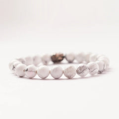 Zen Howlite Bracelet to Strengthen Memory | Fight Insomnia - The Zen Crystals