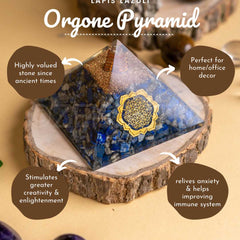 Zen Lapis Lazuli Orgonite Pyramid To Relieve Anxiety and Insomnia The Zen Crystals