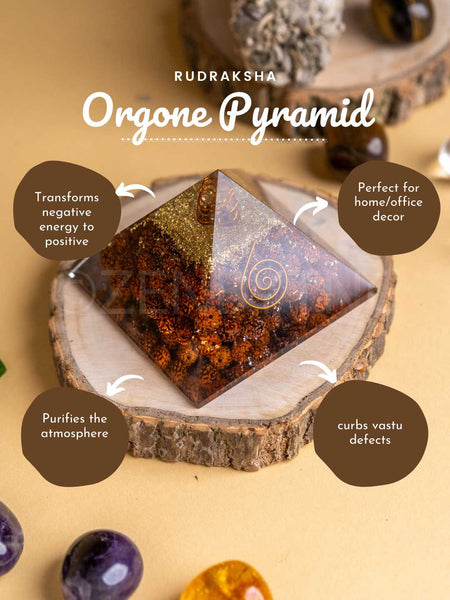 Zen Rudraksha Orgonite Pyramid To Remove Negativity The Zen Crystals