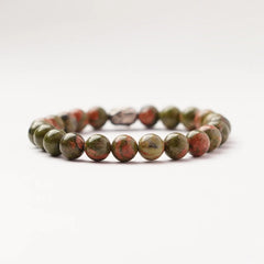 Zen Unakite Bracelet to embrace the present moment The Zen Crystals
