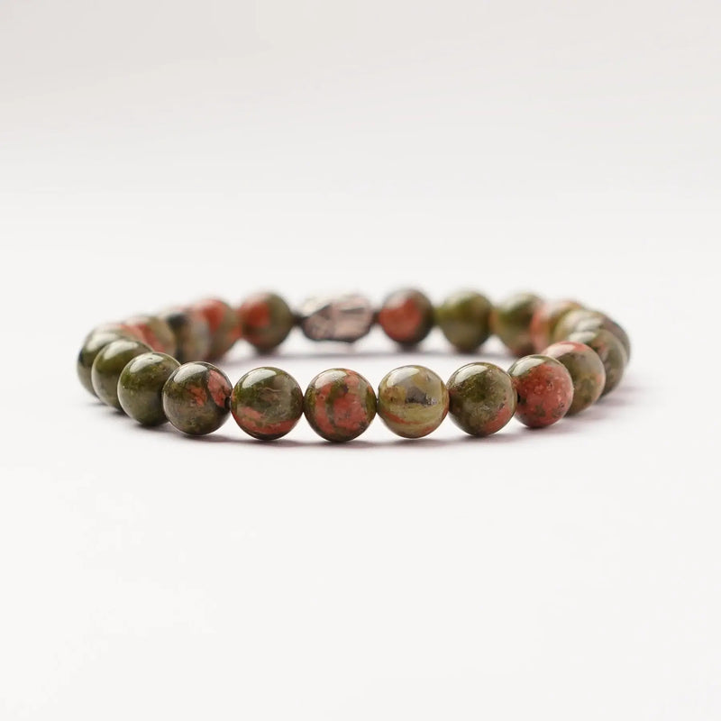 Zen Unakite Bracelet to embrace the present moment The Zen Crystals