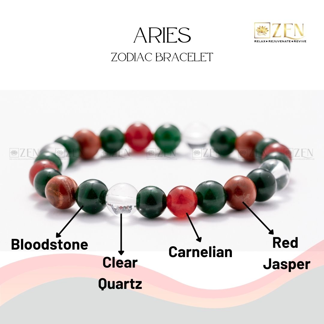 benefits of Aries Zodiac Bracelet | The Zen Crystals