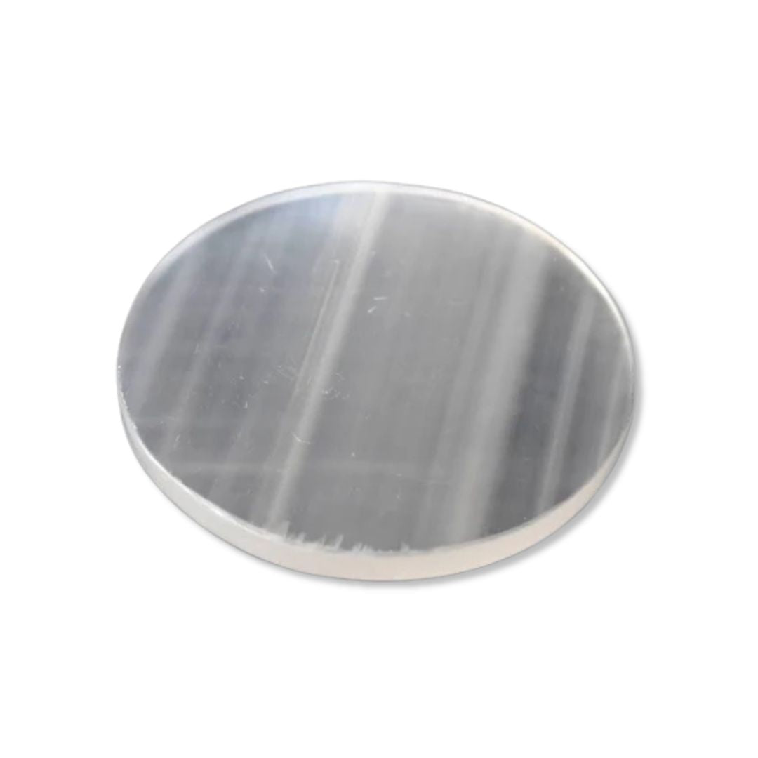 plain selenite plate by the zen crystals