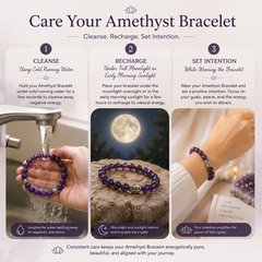 how to use amethyst bracelet | the zen crystals