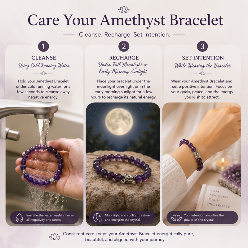 how to use amethyst bracelet | the zen crystals
