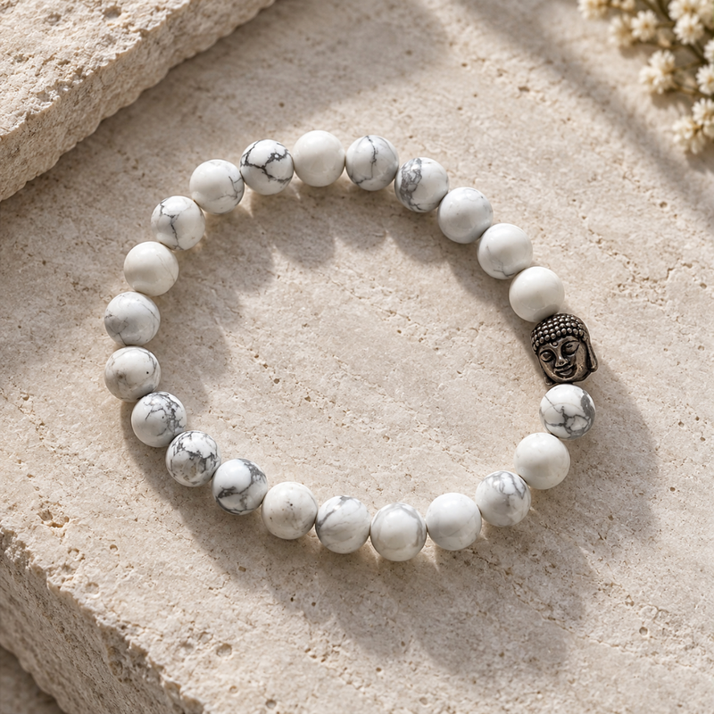 howlite bracelet | The Zen Crystals