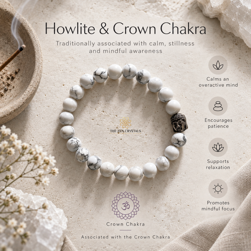 benefits of howlite bracelet by the zen crystals