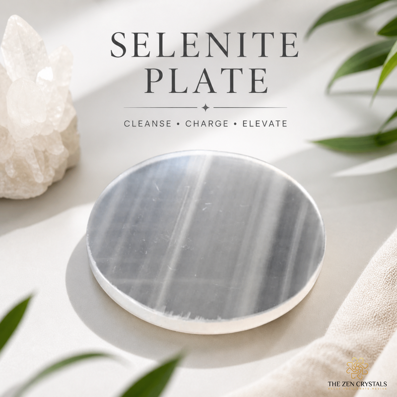 plain selenite plate | the zen crystals