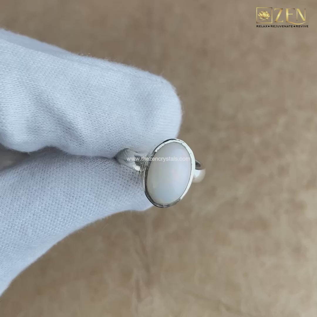 video of opal silver ring | the zen crystals