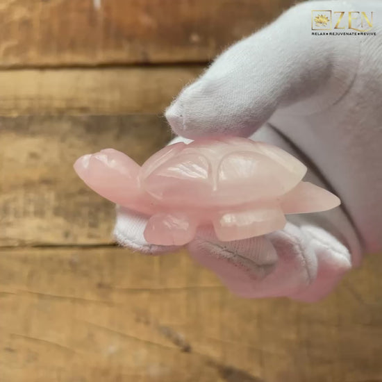 rose quartz turtle | the zen crystals