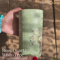 the zen crystals rose quartz wish tree video