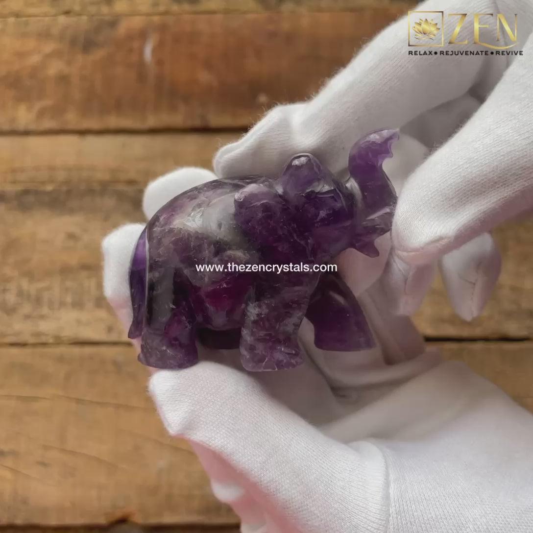 amethyst elephant | the zen crystals