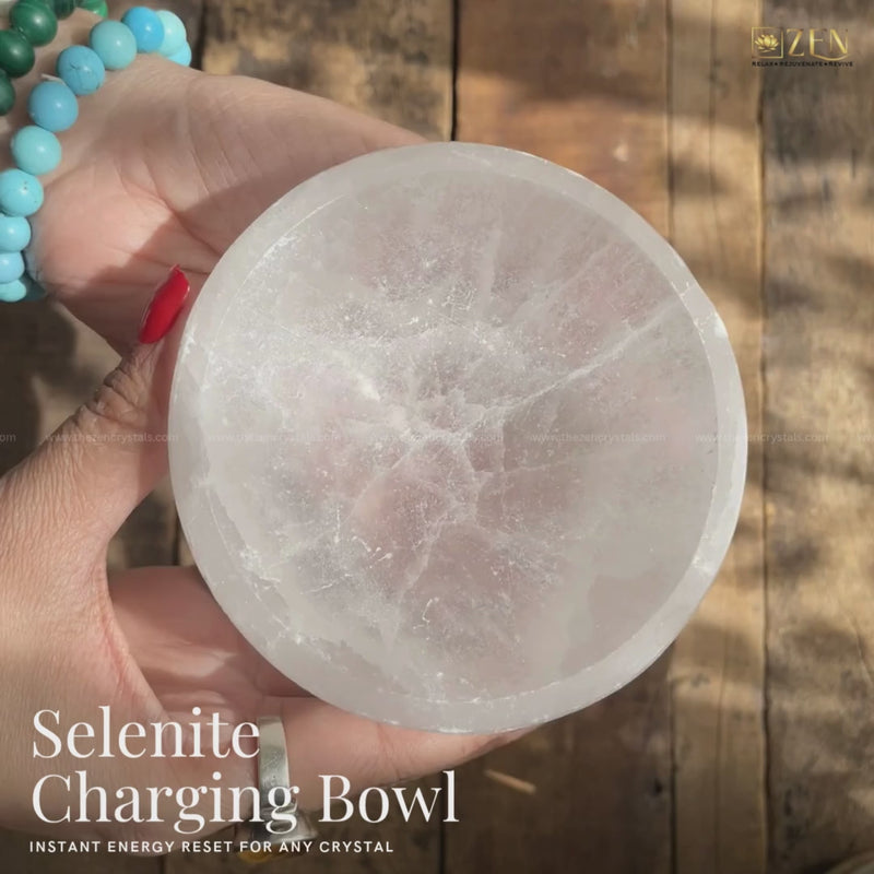 the zen crystals selenite charging bowl video
