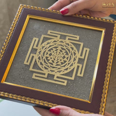 shri yantra pyrite frame video